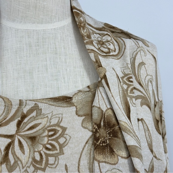 ALFRED DUNNER Jacket Tank Combo Open Front Women's Plus size 3x Floral Sweater - Picture 9 of 15